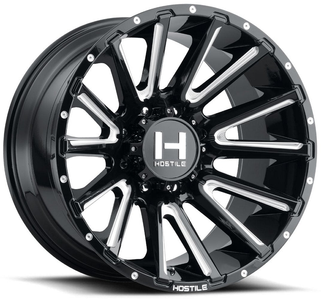 24x12 Hostile H123 Typhoon Blade Cut (* May Require Trimming) 8x180 -44mm - Flex Offroad