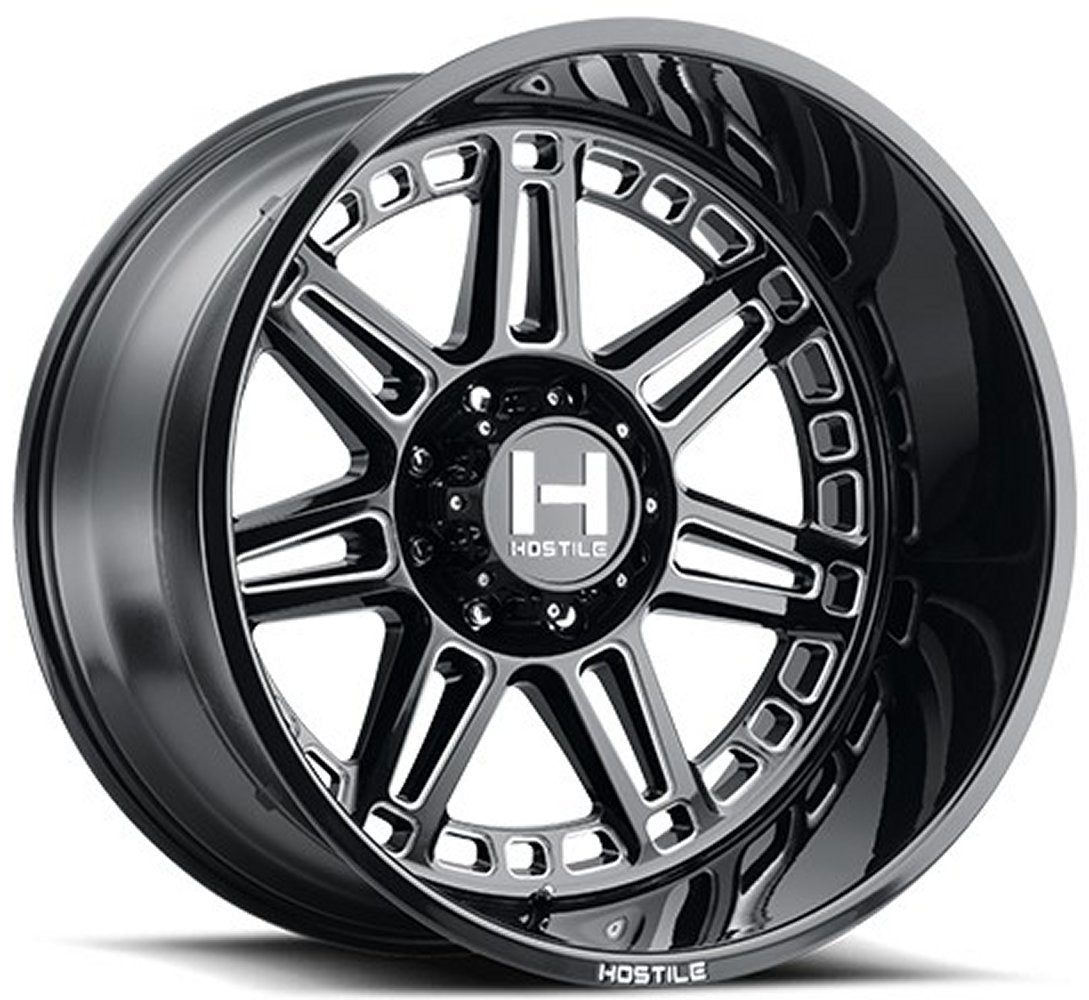24X14 Hostile H124 Lunatic Blade Cut (* May Require Trimming) 8x170 -76mm - Flex Offroad