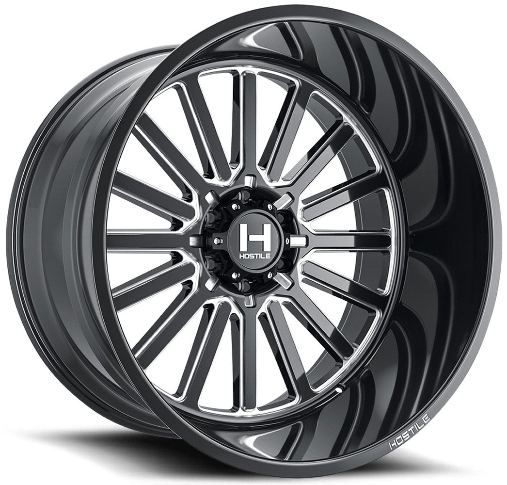 20x12 Hostile H127 Titan Blade Cut (5 & 6 Lug) (* May Require Trimming) 6x5.5/139.7 -44mm