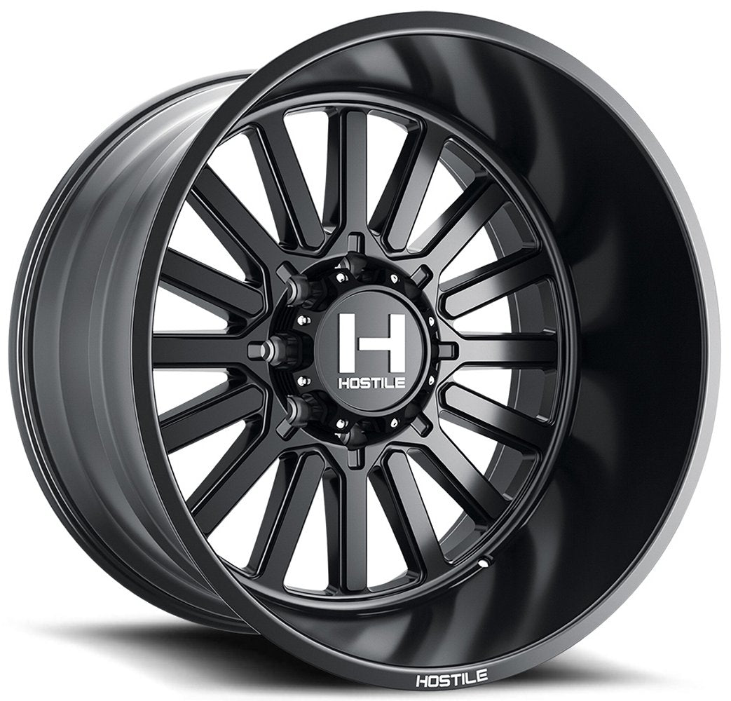 22x10 Hostile H127 Titan Asphalt ( 8 Lug) 8x180 -25mm - Flex Offroad