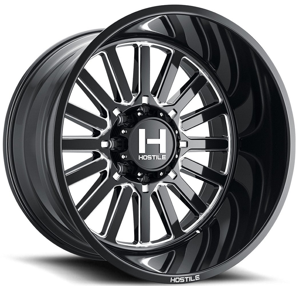 22x12 Hostile H127 Titan Blade Cut (8 Lug) (* May Require Trimming) 8x170 -44mm - Flex Offroad
