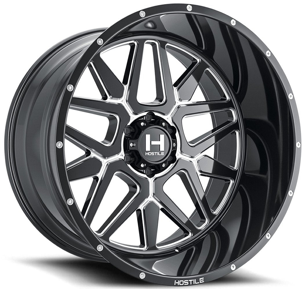 20x12 Hostile H128 Diablo Blade Cut (6 Lug) (* May Require Trimming) 6x5.5/139.7 -44mm - Flex Offroad