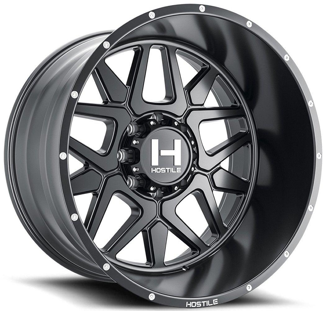 20x10 Hostile H128 Diablo Asphalt (8 Lug) 8x180 -19mm - Flex Offroad