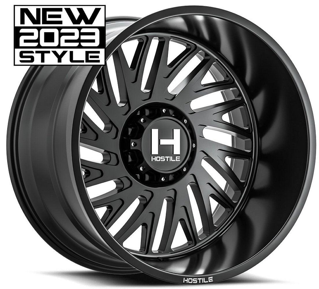 22x10 Hostile H131 Syclone Asphalt (8 Lug) 8x6.5/165 -25mm - Flex Offroad
