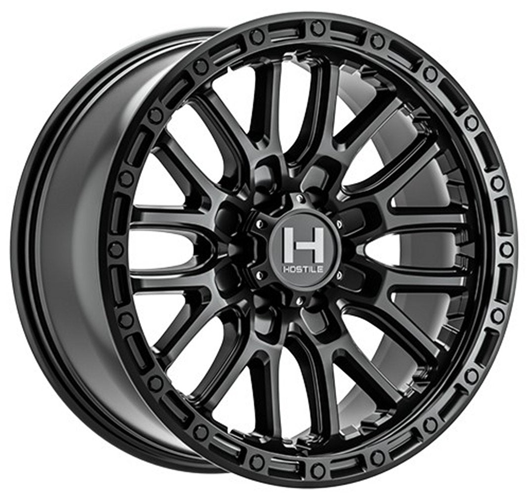17x9 Hostile H135 Ridgecrest Asphalt (6 Lug) 6x5.5/139.7 0mm