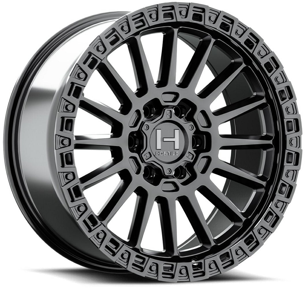 17x9 Hostile H137 Battle Asphalt 6x5.5/139.7 0mm - Flex Offroad