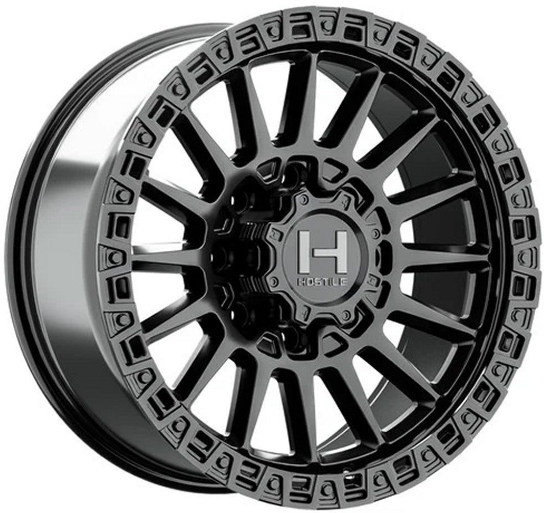 18x9 Hostile H137 Battle Asphalt (8-Lug) 8x170 12mm