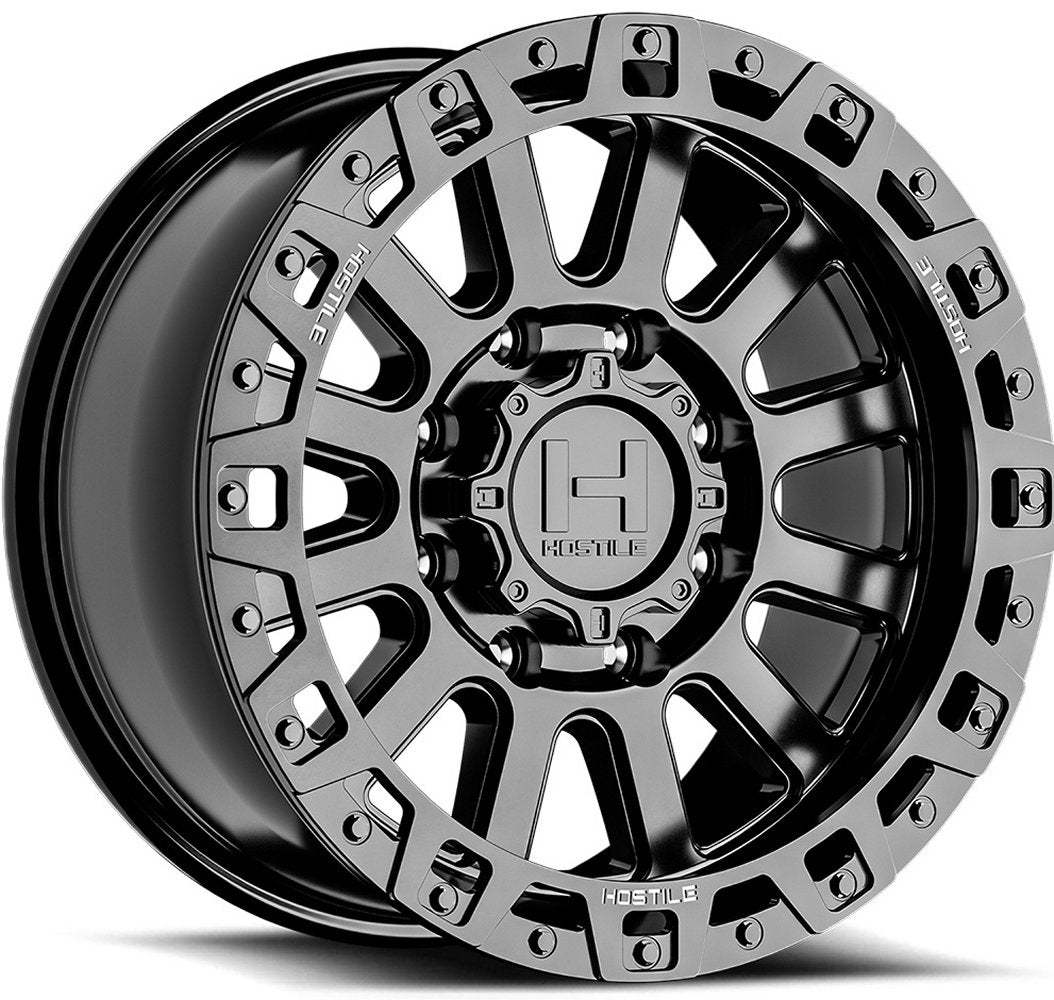 18x9 Hostile H139 Dominator Asphalt 8x180 12mm
