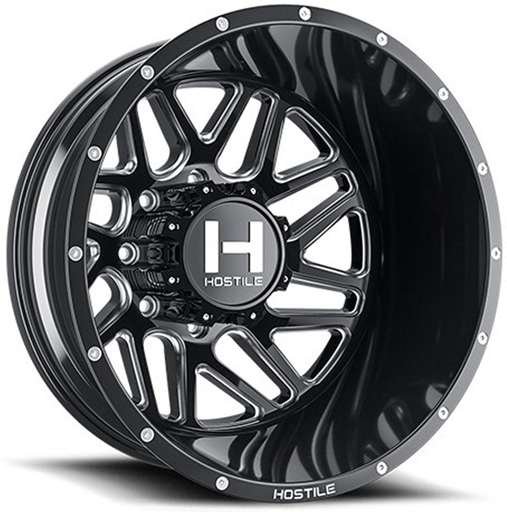 20x8.25 Hostile H401 Sprocket Dually Rear Blade Cut 8X6.5/165 -221MM 121.6 C.B. - Flex Offroad