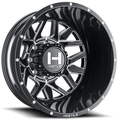 20x8.25 Hostile H402 Diablo Dually Rear Blade Cut 8X210 -221MM 154.3 C.B. - Flex Offroad