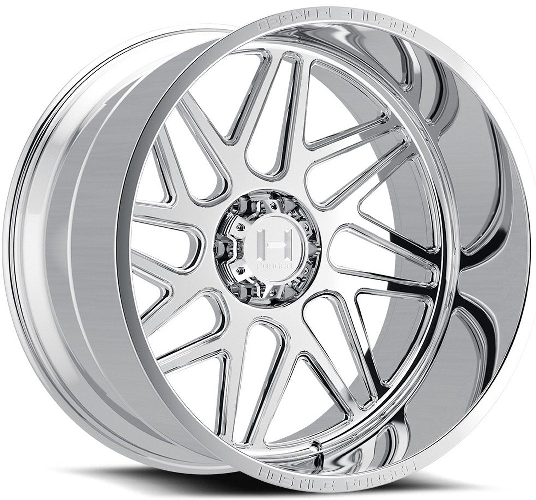 22x12 Hostile Forged HF108 Full Polished (Forged) (Directional) (6 Lug) (* May Require Trimming) (Right) 6x5.5/139.7 -44mm - Flex Offroad