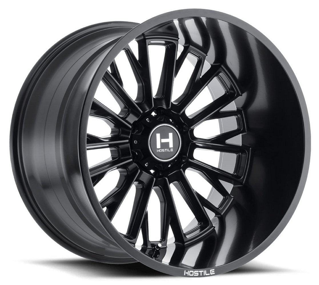 22X10 Hostile H114 Fury Asphalt (8 Lug) 8x170 -25mm
