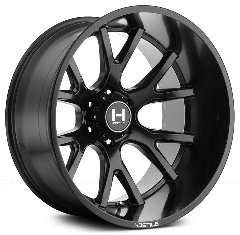 22X12 Hostile H113 Rage Asphalt (* May Require Trimming) 8x6.5/165 -44mm - Flex Offroad