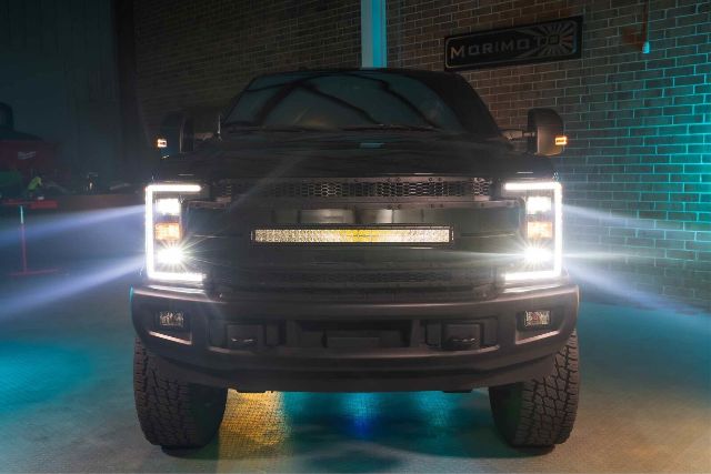 Morimoto XB Hybrid LED Headlights: Ford Super Duty (17-19) (Pair / ASM) LF554