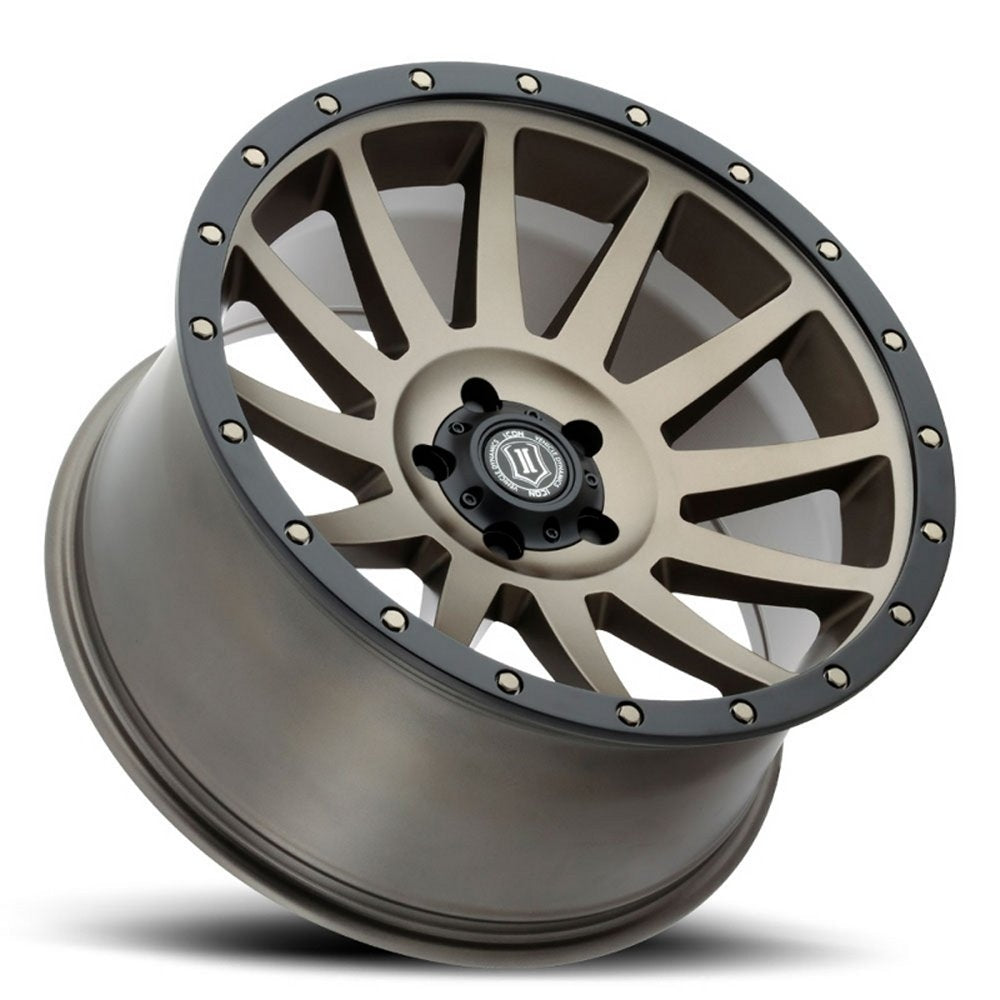 (Special Pricing) 18x9 ICON Compression Bronze (5 Lug) 5x5/127 -12mm - Flex Offroad