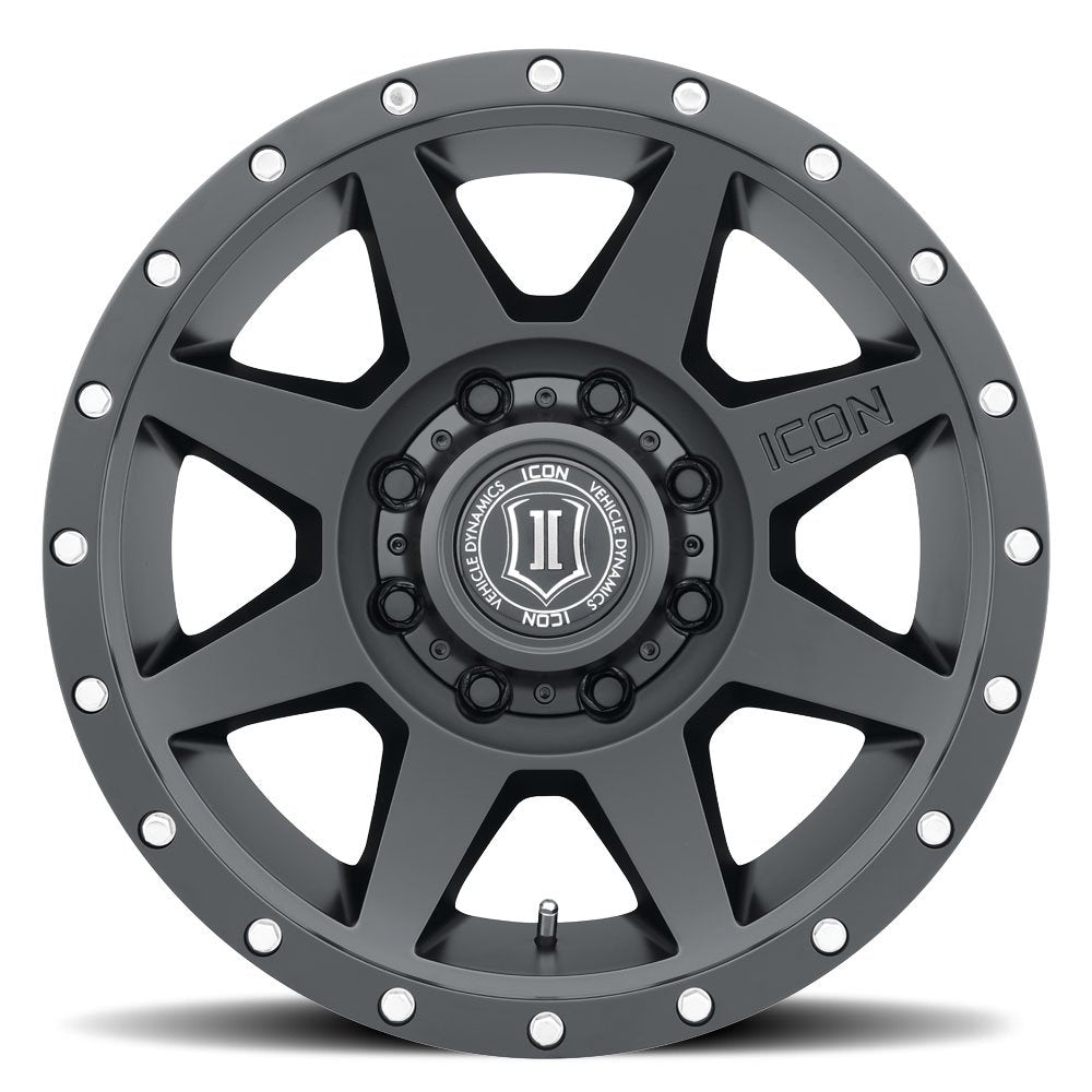 (Special Pricing) 17x8.5 ICON Rebound Titanium (6 Lug) 6x5.5/139.7 25mm