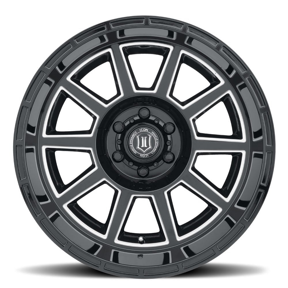(Special Pricing) 20x10 ICON Recoil Gloss Black Milled 5x5/127 -24mm