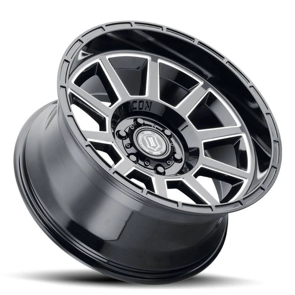 (Special Pricing) 20x10 ICON Recoil Gloss Black Milled 5x5/127 -24mm