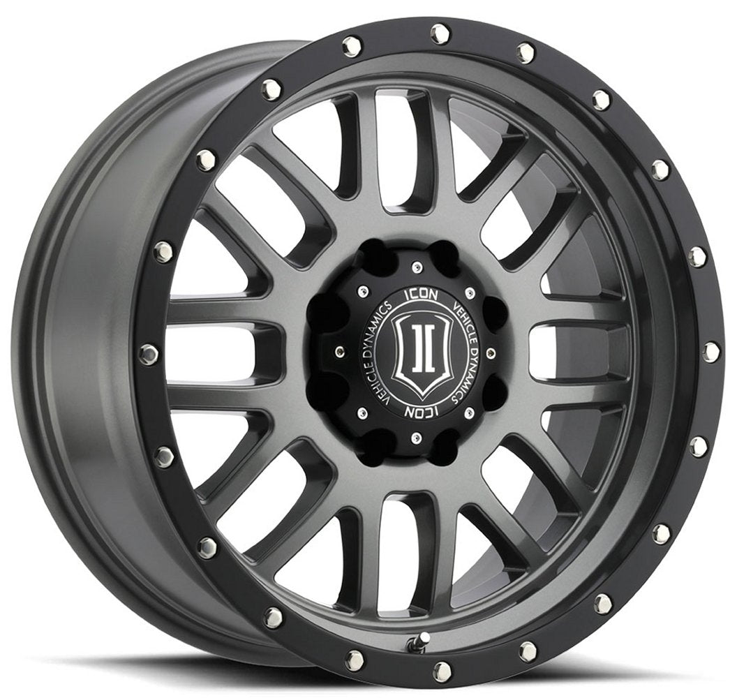(Special Pricing) 20x9 ICON Alpha Gunmetal 8x180 12mm