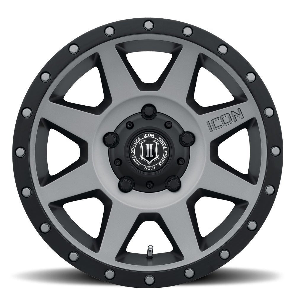 (Special Pricing) 18x9 ICON Rebound Titanium (5 Lug) 5x5/127 -12mm