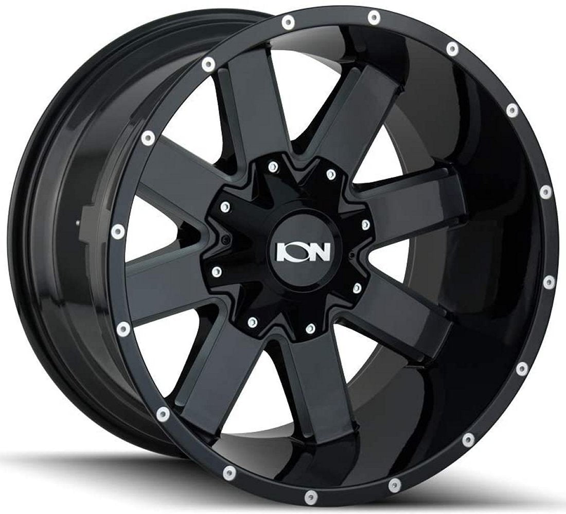 (Clearance - No Returns) 20x9 ION Alloy 141 Satin Black 8x170 18mm