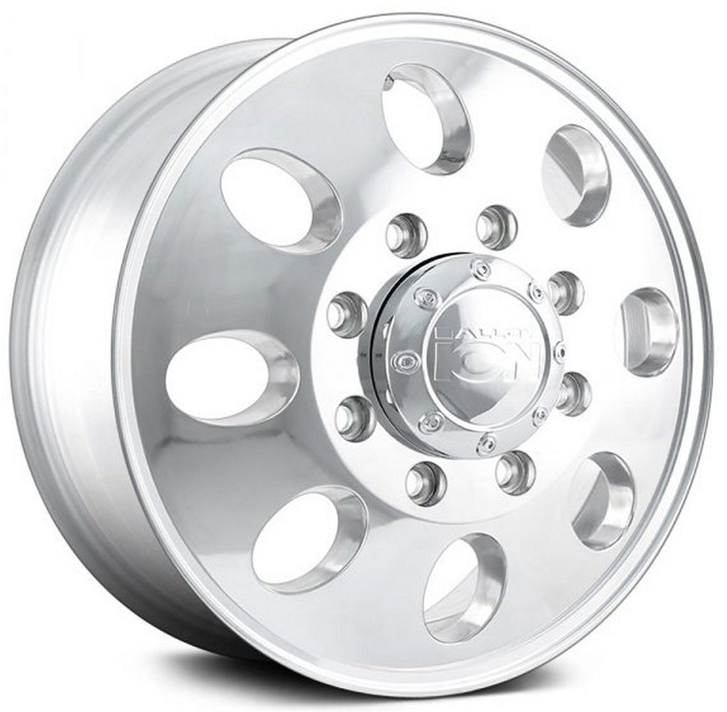 17x6.5 ION Alloy Dually Front 167 Polished 8X200 125.3MM 142.2 C.B. - Flex Offroad