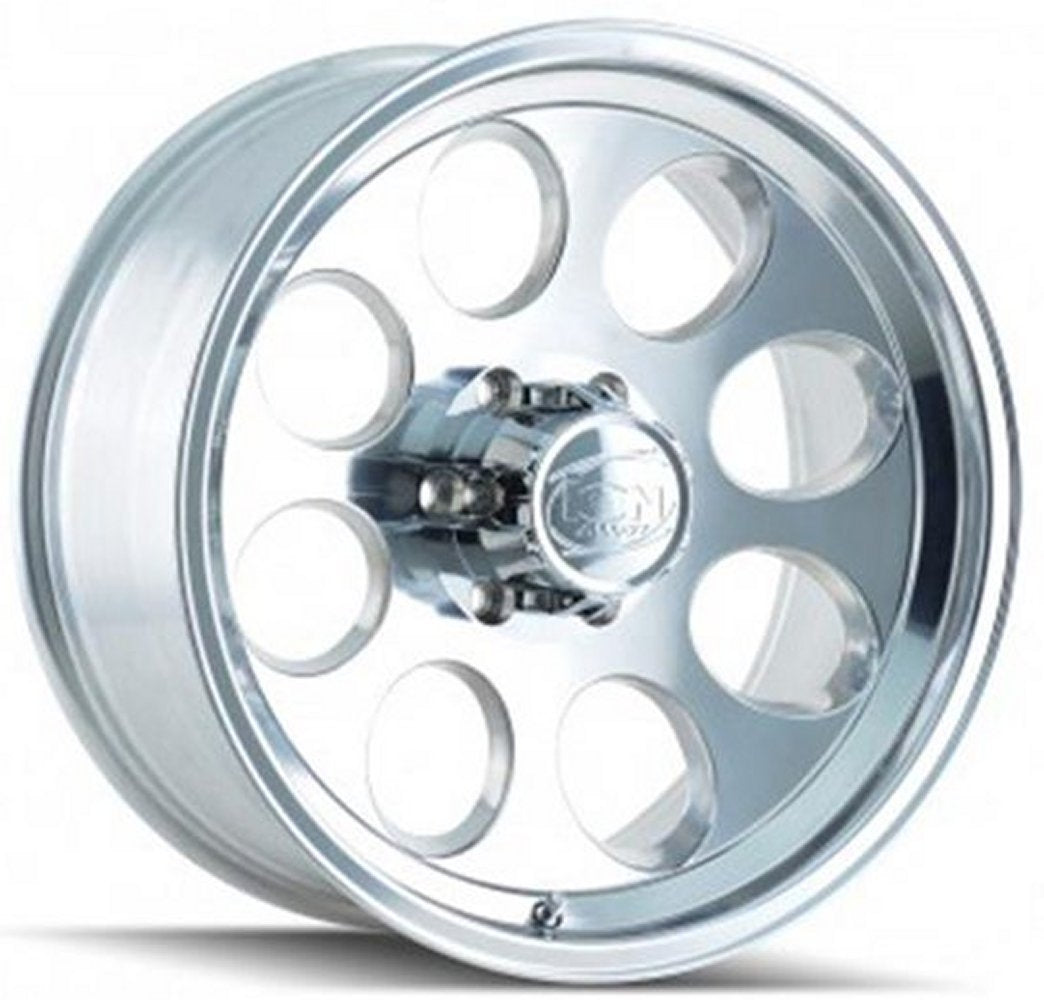 (Clearance - No Returns) 15x8 ION Alloy 171 Polished 5x4.5/114.3 -27mm