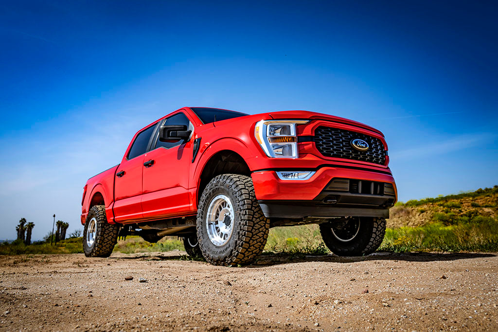 ICON 2021-2024 Ford F-150 4WD, 3.5-4.5" Lift, Stage 3 Suspension System, Tubular, w/ Leaf Packs k93143tl