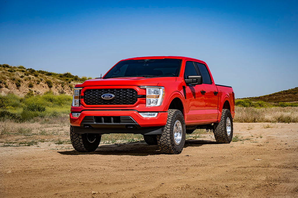 ICON 2021-2024 Ford F-150 4WD, 3.5-4.5" Lift, Stage 3 Suspension System, Tubular, w/ Leaf Packs k93143tl