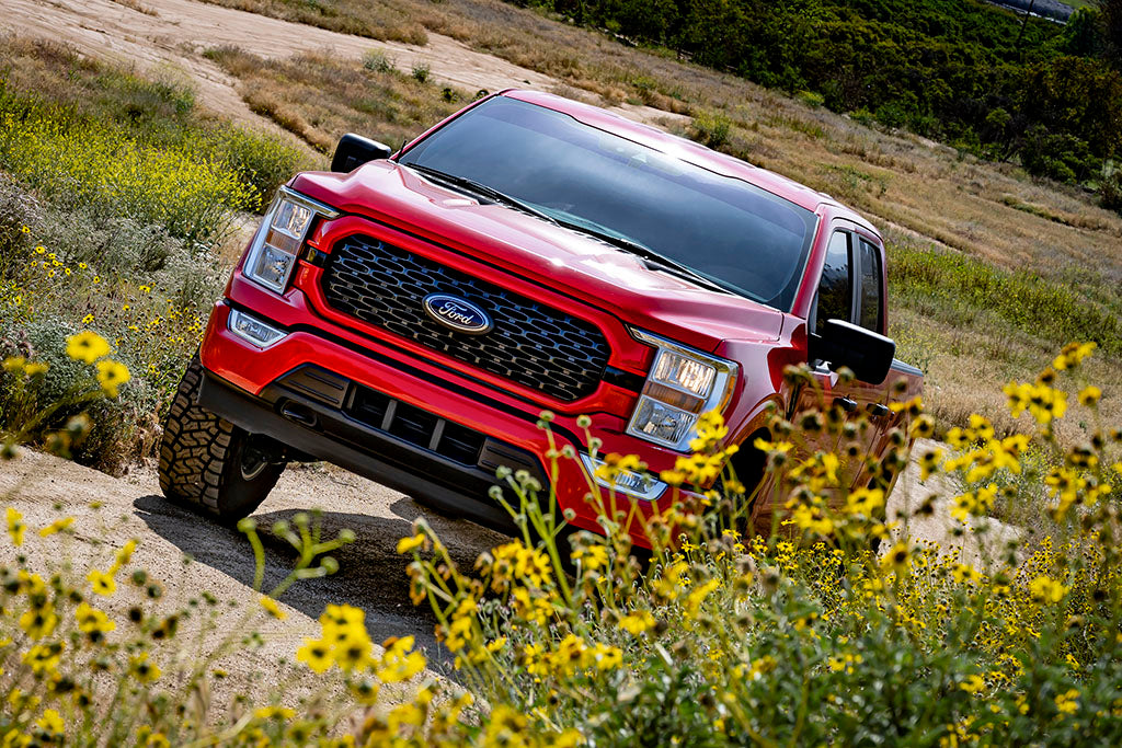 ICON 2021-2024 Ford F-150 4WD, 3.5-4.5" Lift, Stage 3 Suspension System, Tubular, w/ Leaf Packs k93143tl