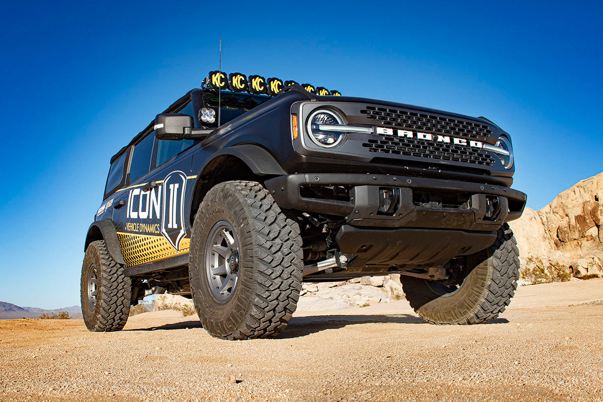 ICON 2021-2023 Ford Bronco, Non-Sasquatch, 3-4" Lift, Stage 5 Suspension System, Billet, Heavy Rate Rear Spring k40005x