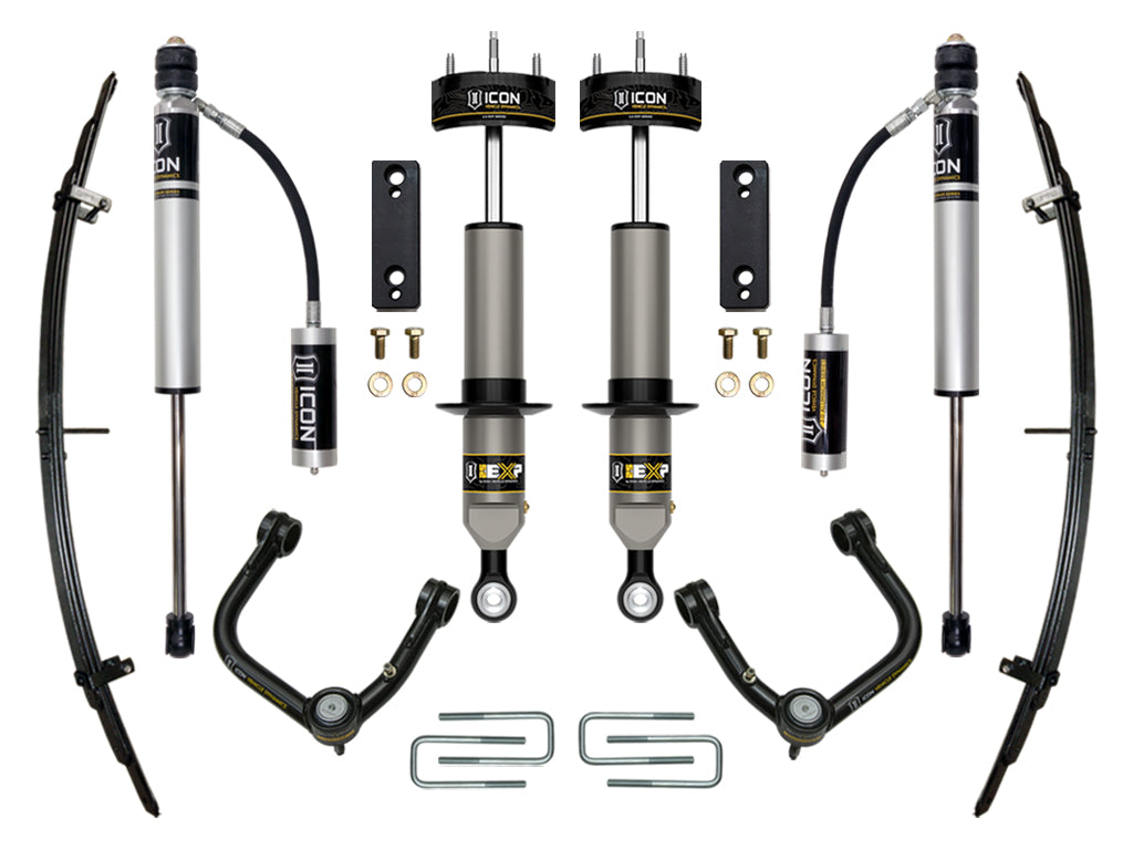 ICON 2005-2023 Toyota Tacoma, 0-2" Lift, Stage 3 EXP Suspension System, Tubular UCA k53222t