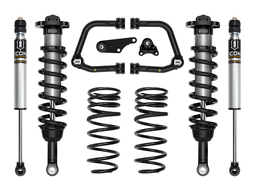 ICON 2024-2025 Toyota Tacoma 1.25-3" Lift, Stage 2 Suspension System, Tubular, Overland Rear Springs k53292tx