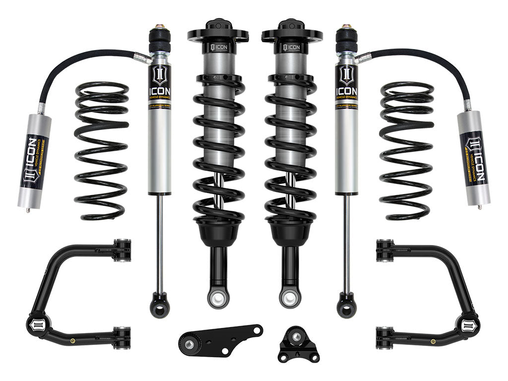 ICON 2024-2025 Toyota Tacoma 1.25-3" Lift, Stage 3 Suspension System, Tubular, Triple Rate Rear Springs k53293ts