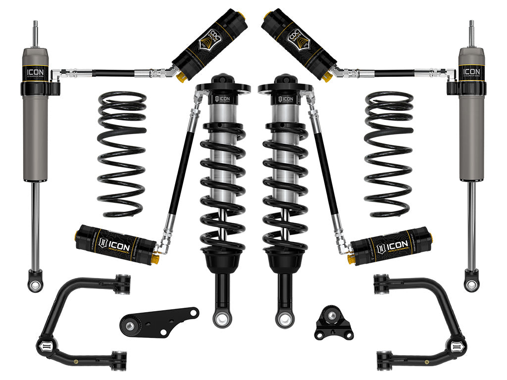 ICON 2024-2025 Toyota Tacoma 1.25-3" Lift, Stage 5 Suspension System, Tubular, Overland Rear Springs k53295tx