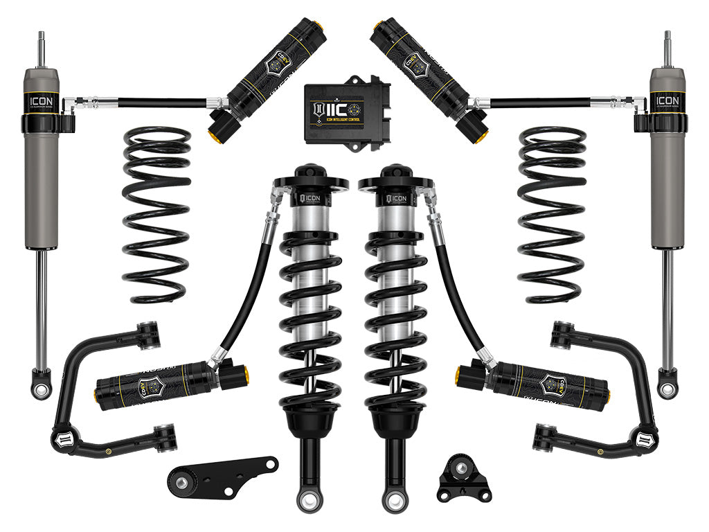 ICON 2024-2025 Toyota Tacoma 1.25-3" Lift, Stage 6 Suspension System, Tubular, Triple Rate Rear Springs k53296ts