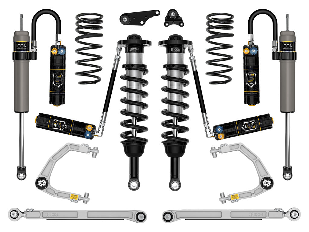 ICON 2024-2025 Toyota Tacoma 1.25-3" Lift, Stage 9 Suspension System, Billet, Overland Rear Springs K53299X