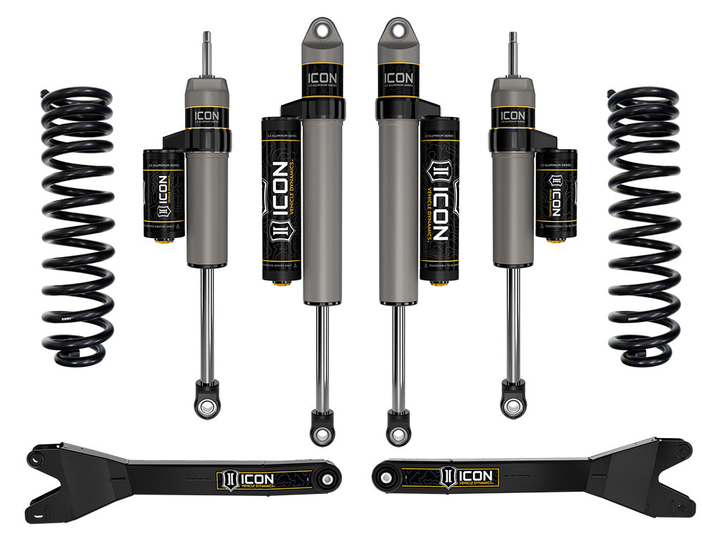 ICON 2023 Ford F-250/F-350 Super Duty 4WD Diesel, 2.5" Lift, Stage 2 Suspension System w/ Radius Arms k62562r