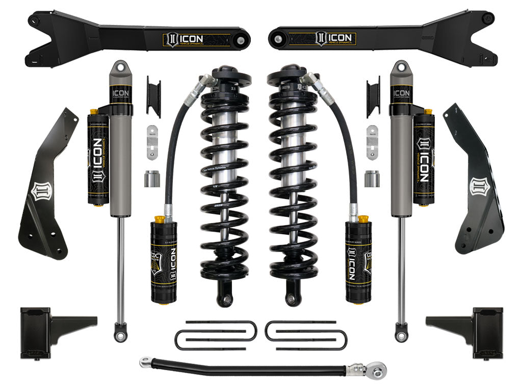 ICON 11-16 FORD F250/F350 4-5.5" STAGE 4 COILOVER CONVERSION SYSTEM W RADIUS ARM K63134R