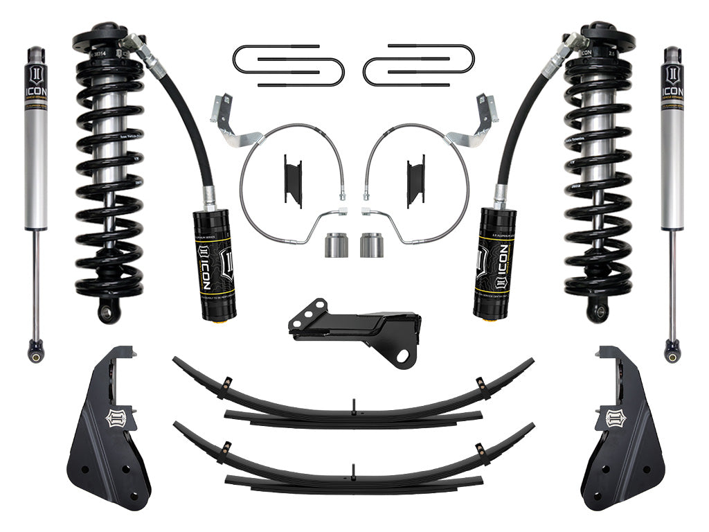 ICON 2023 Ford F-250/F-350 Super Duty 4WD, 4-5.5" Lift, Stage 1 Coilover Conversion System w/ Expansion Packs K63171L