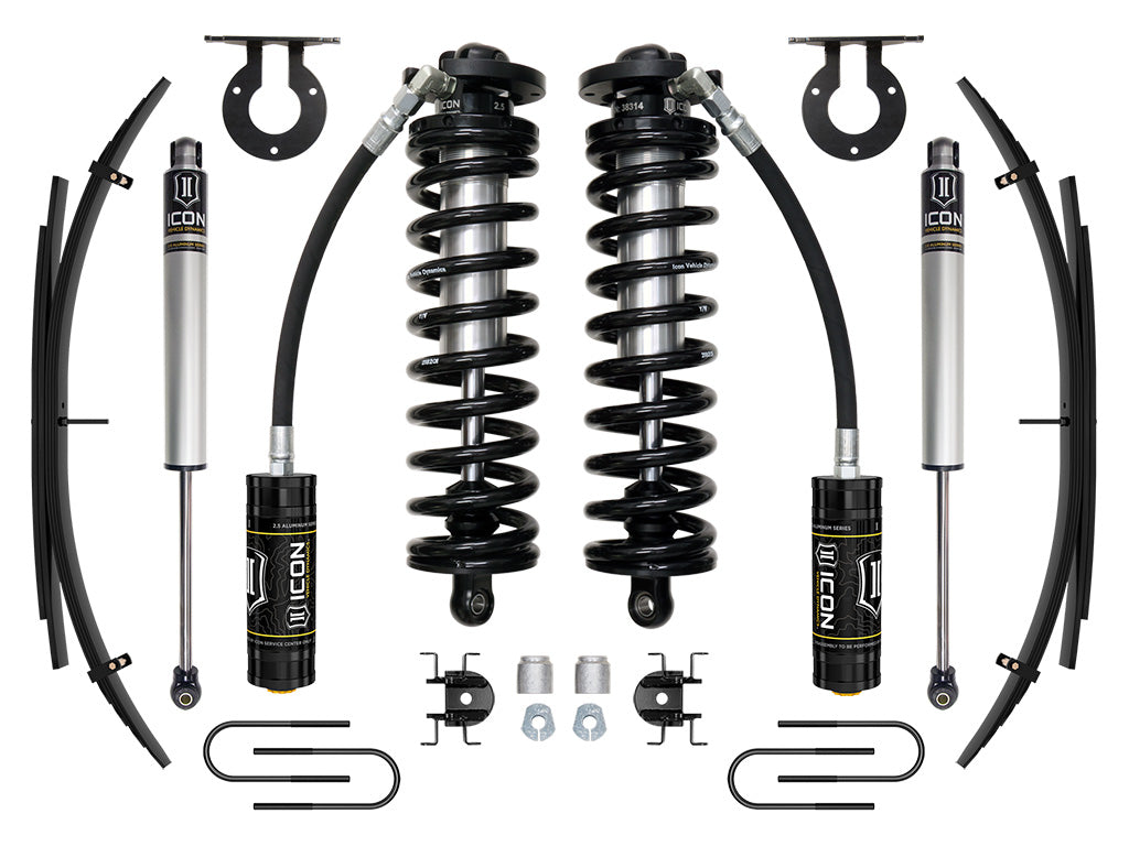 ICON 05-16 Ford F250/F350, 2.5-3" Lift, Stage 1 Coilover System w/ Leaf Springs K63181