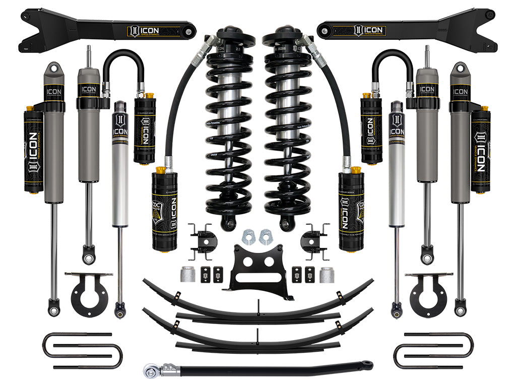 ICON 11-16 Ford F250/F350, 2.5-3" Lift, Stage 6 Coilover System w/ Leaf Springs K63196
