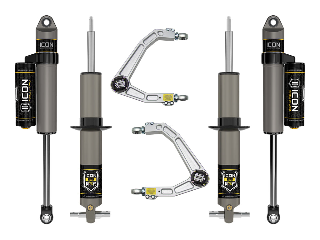 ICON 19-23 GM 1500, 2.375-3.75" Lift, Stage 3 EXP Suspension System, Billet k73073