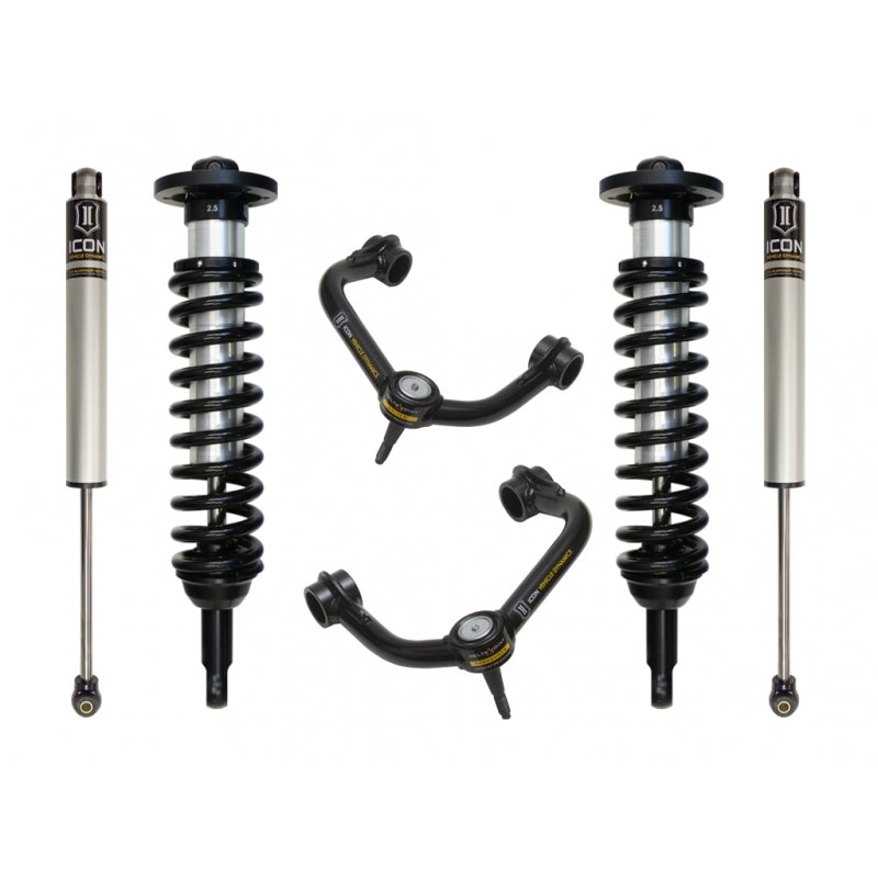 ICON 09-13 FORD F150 4WD 0-2.63" STAGE 2 SUSPENSION SYSTEM W TUBULAR UCA k93002t