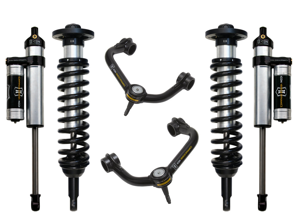 ICON 09-13 FORD F150 4WD 0-2.63" STAGE 3 SUSPENSION SYSTEM W TUBULAR UCA k93003t
