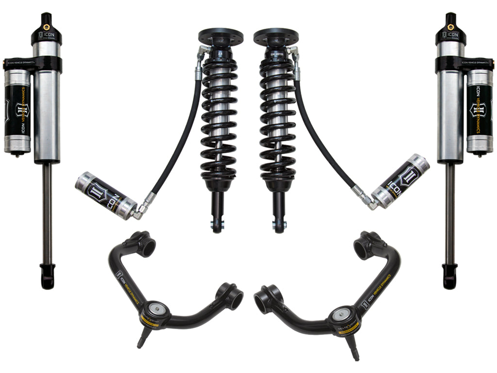 ICON 09-13 FORD F150 4WD 1.75-2.63" STAGE 4 SUSPENSION SYSTEM W TUBULAR UCA k93004t