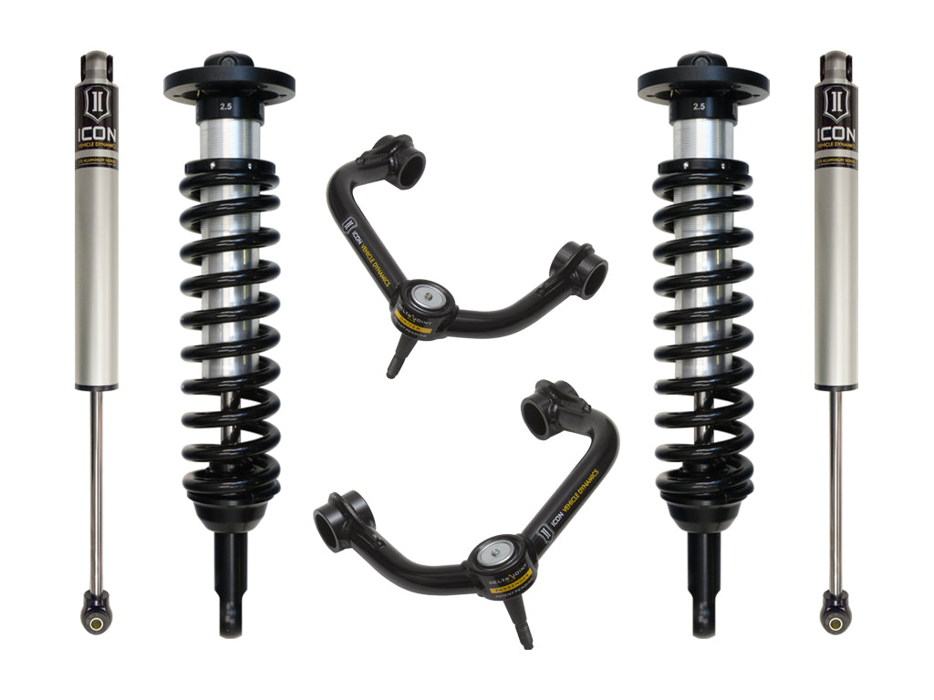 ICON 04-08 FORD F150 4WD 0-2.63" STAGE 2 SUSPENSION SYSTEM W TUBULAR UCA k93021t