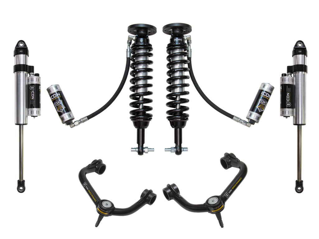 ICON 2014 FORD F150 2WD 1.75-2.63" STAGE 5 SUSPENSION SYSTEM W TUBULAR UCA k93075t