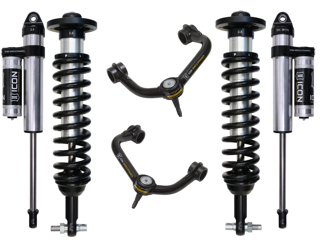 ICON 2015-2020 FORD F150 4WD 0-2.63" STAGE 3 SUSPENSION SYSTEM W TUBULAR UCA k93083t