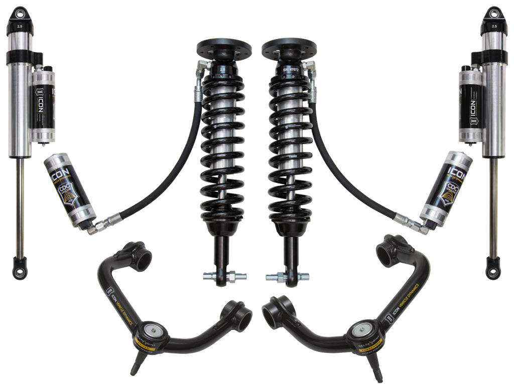 ICON 2015-2020 FORD F150 2WD 1.75-3" STAGE 5 SUSPENSION SYSTEM W TUBULAR UCA k93095t